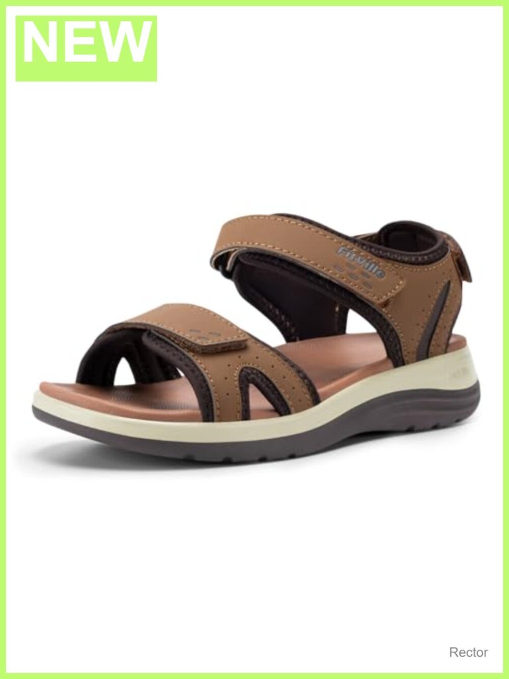 Women's Orthopedic Wide Sandals with Arch Support and Adjustable Straps